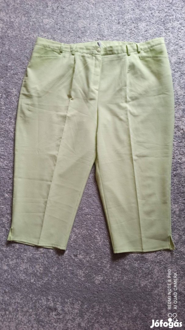 Halványzöld nagy méretű térdnadrág 54-es