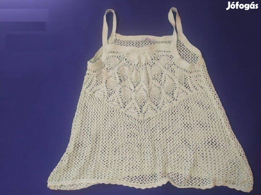 Halványzöld színű XL méretű strandfelső (méret XL) pántos felső