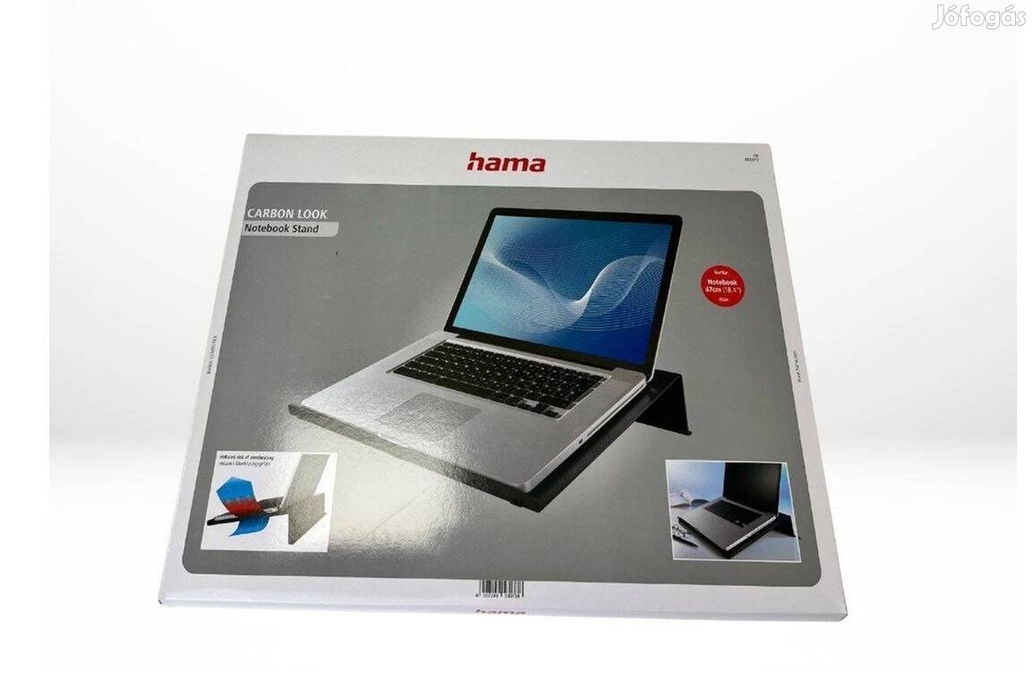 Hama 18.4 notebook állvány Carbon Look, fekete, új, bontatlan