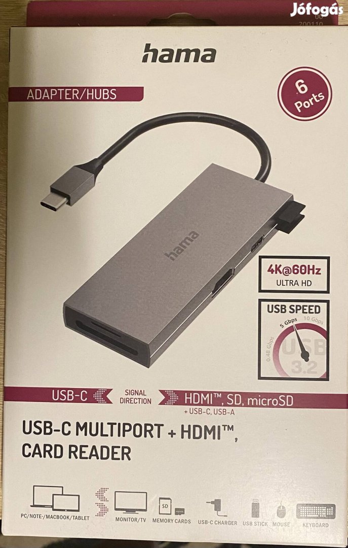 Hama 6 portos Usb Hub