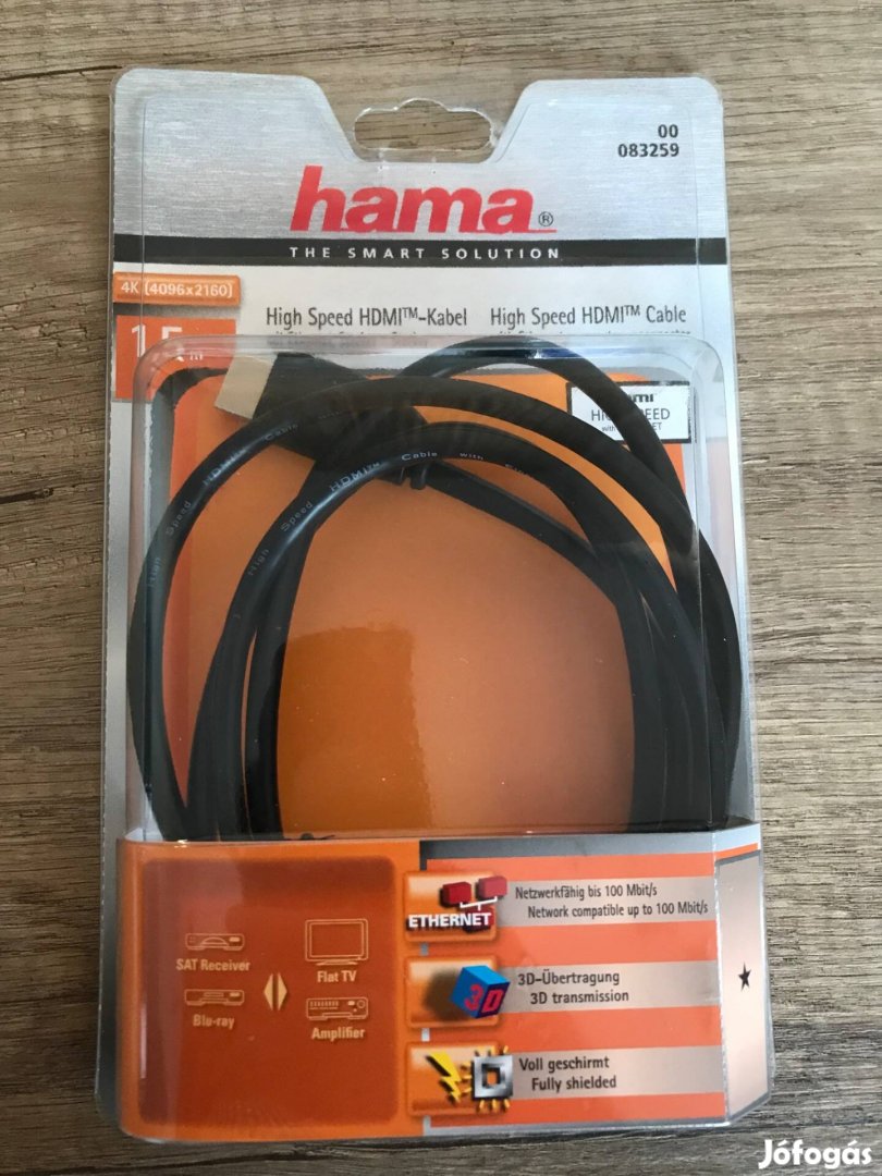 Hama High Speed HDMI kábel teljesen új