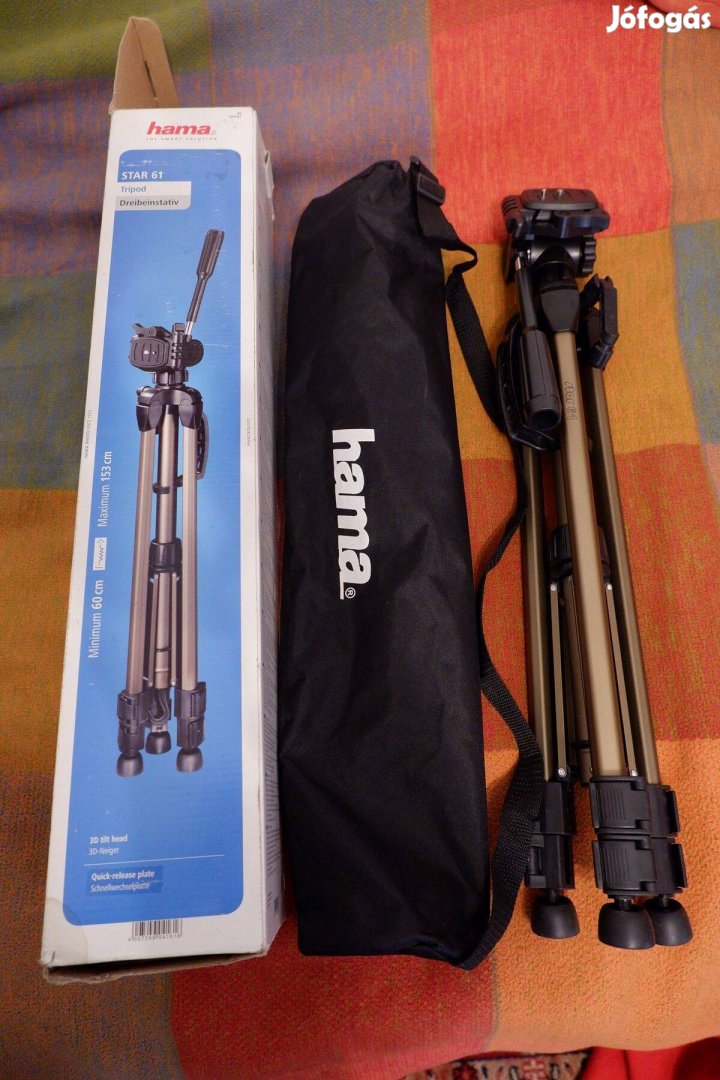 Hama Star 61 tripod, háromlábú teleszkópos fotó állvány