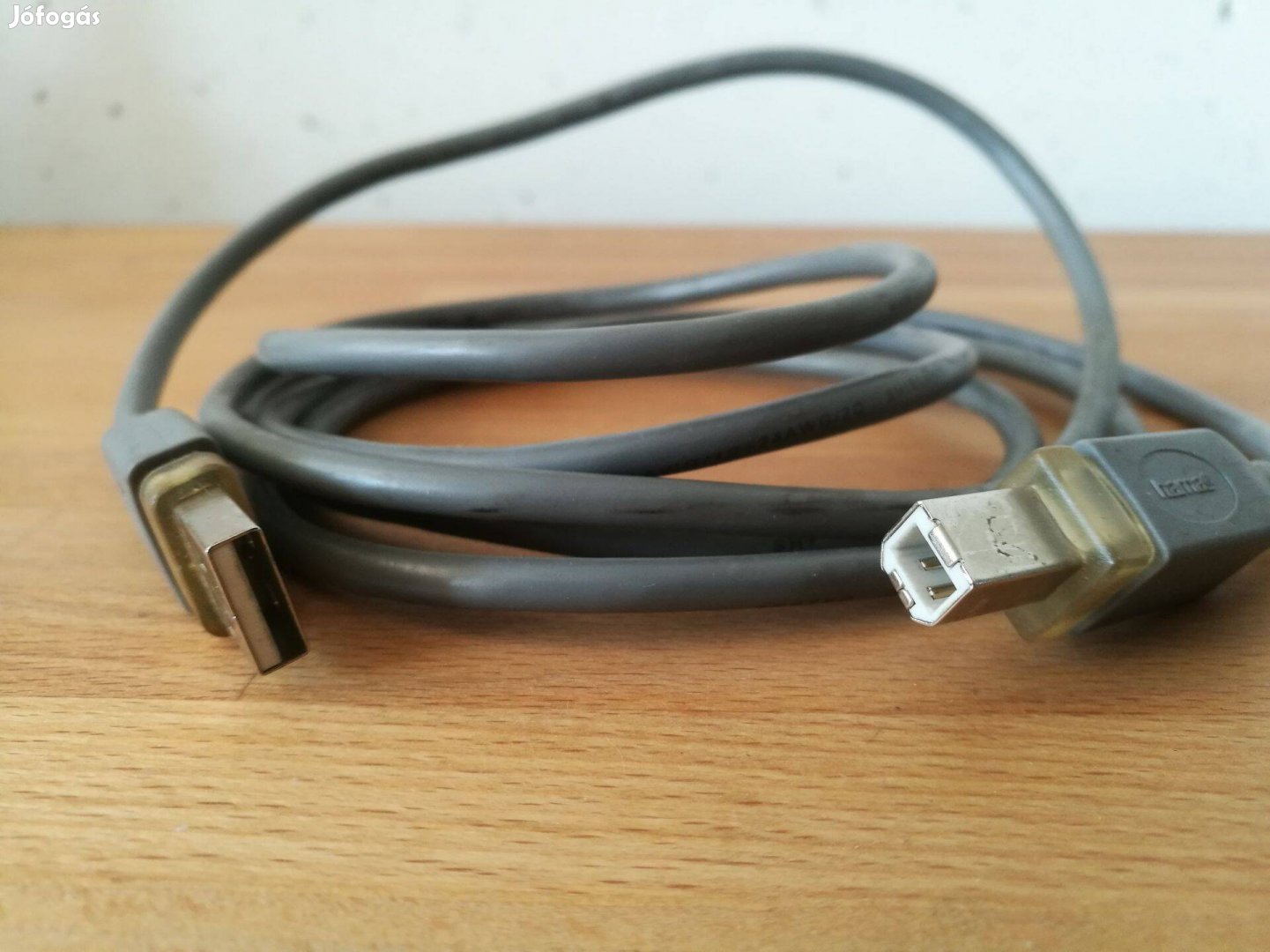 Hama USB kábel A-B típus, 1,9 méter, szürke