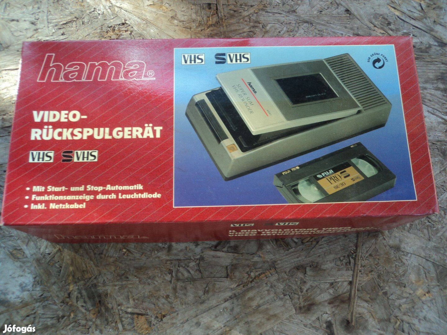 Hama VHS videokazetta visszatekerő