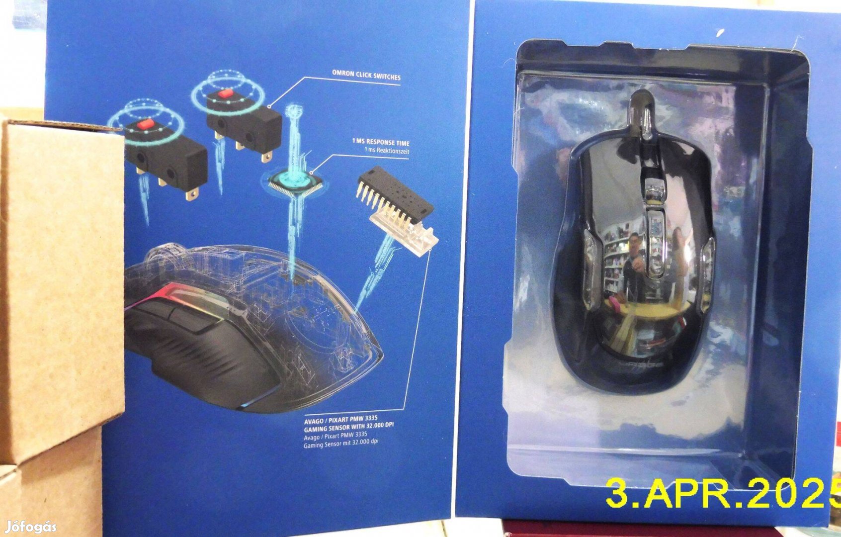 Hama (186055) urage Reaper 600 - 32 000 dpi - optikai Gaming egér