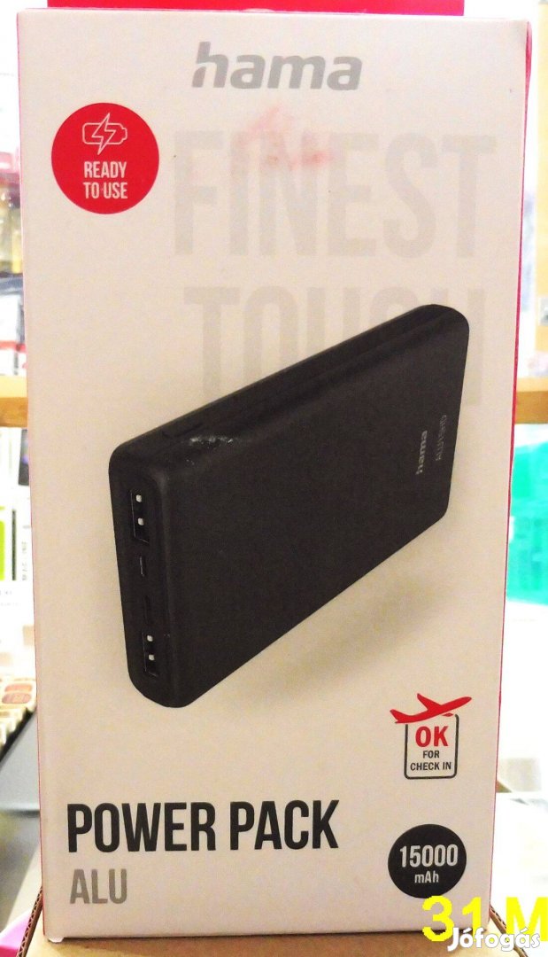 Hama (201655) Performance 15000mAh Powerbank Black