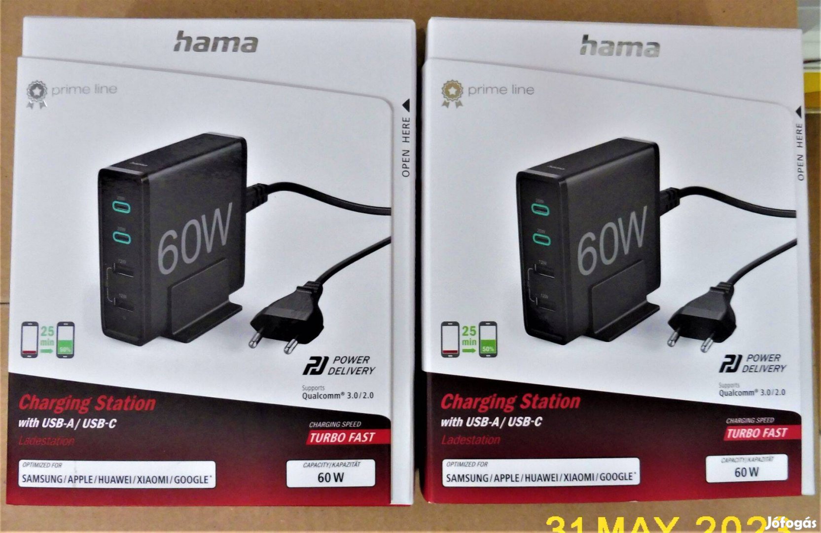 Hama (210561) USB töltő állomás "PD/QC" (4 port) (65W)