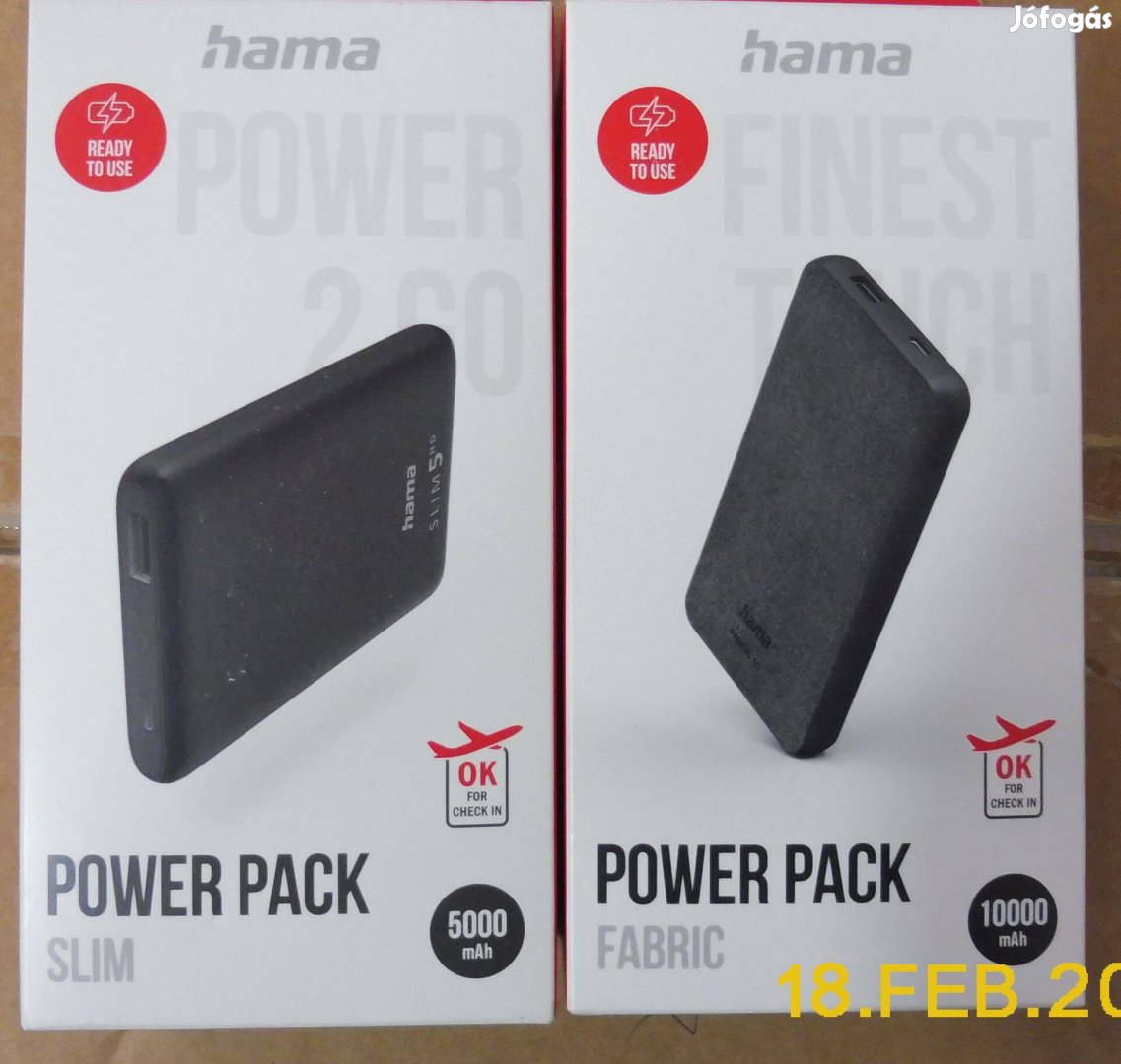 Hama ( 201658 )Power Pack Fabric 10 10000mAh szürke