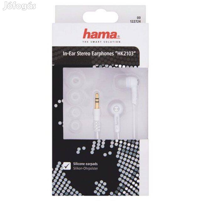 Hama fülhallgató earphone headset - Új bontatlan