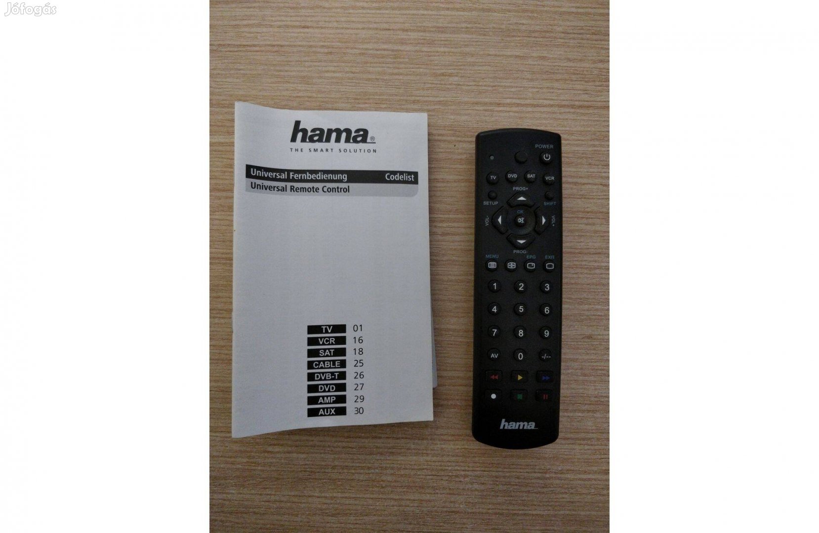 Hama univerzális távirányító (TV, VCR, SAT, DVB-T, DVD.) (#6379)