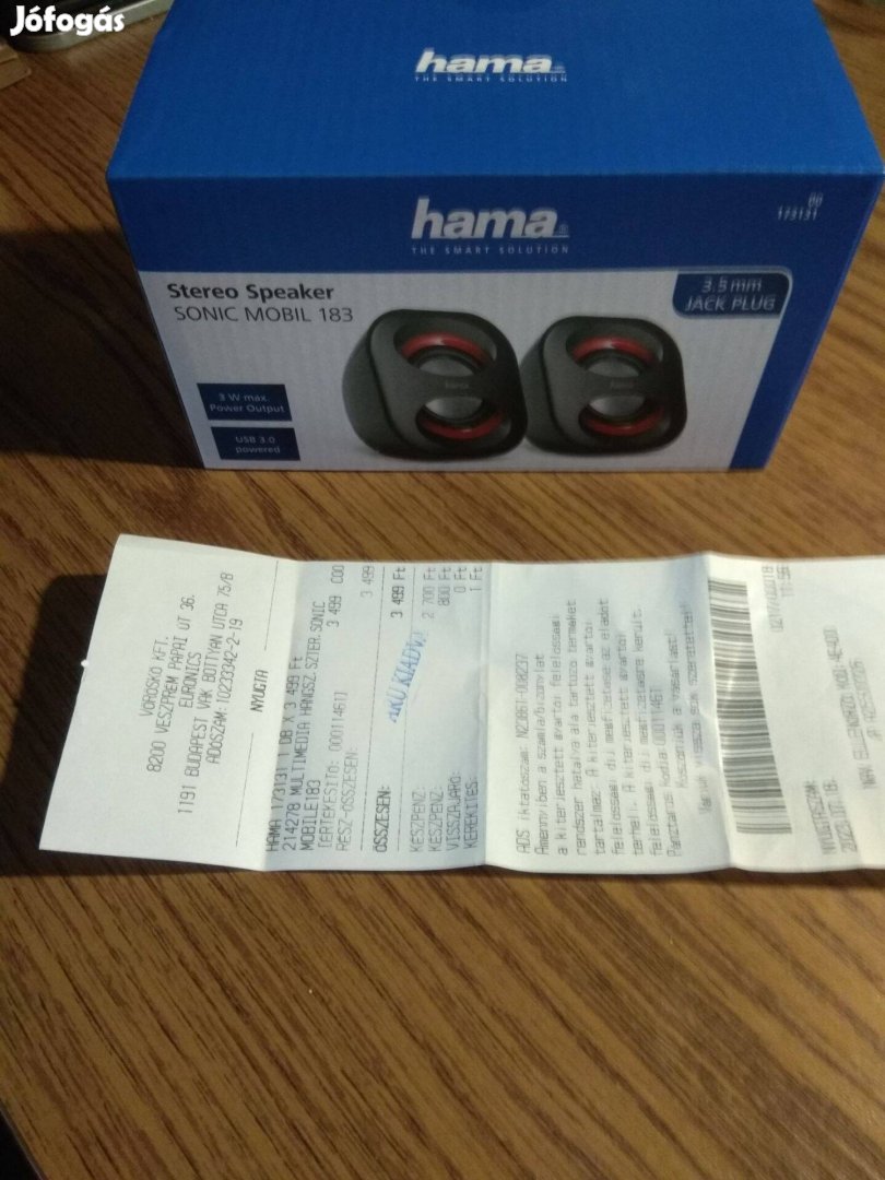 Hama usb sztereó hangszórók új