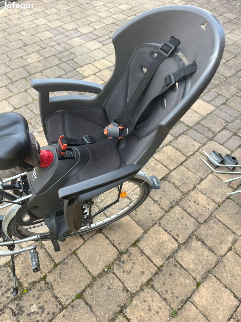 Hamax Siesta biciklis / kerékpár gyerekülés zárható adapterrel, szürke