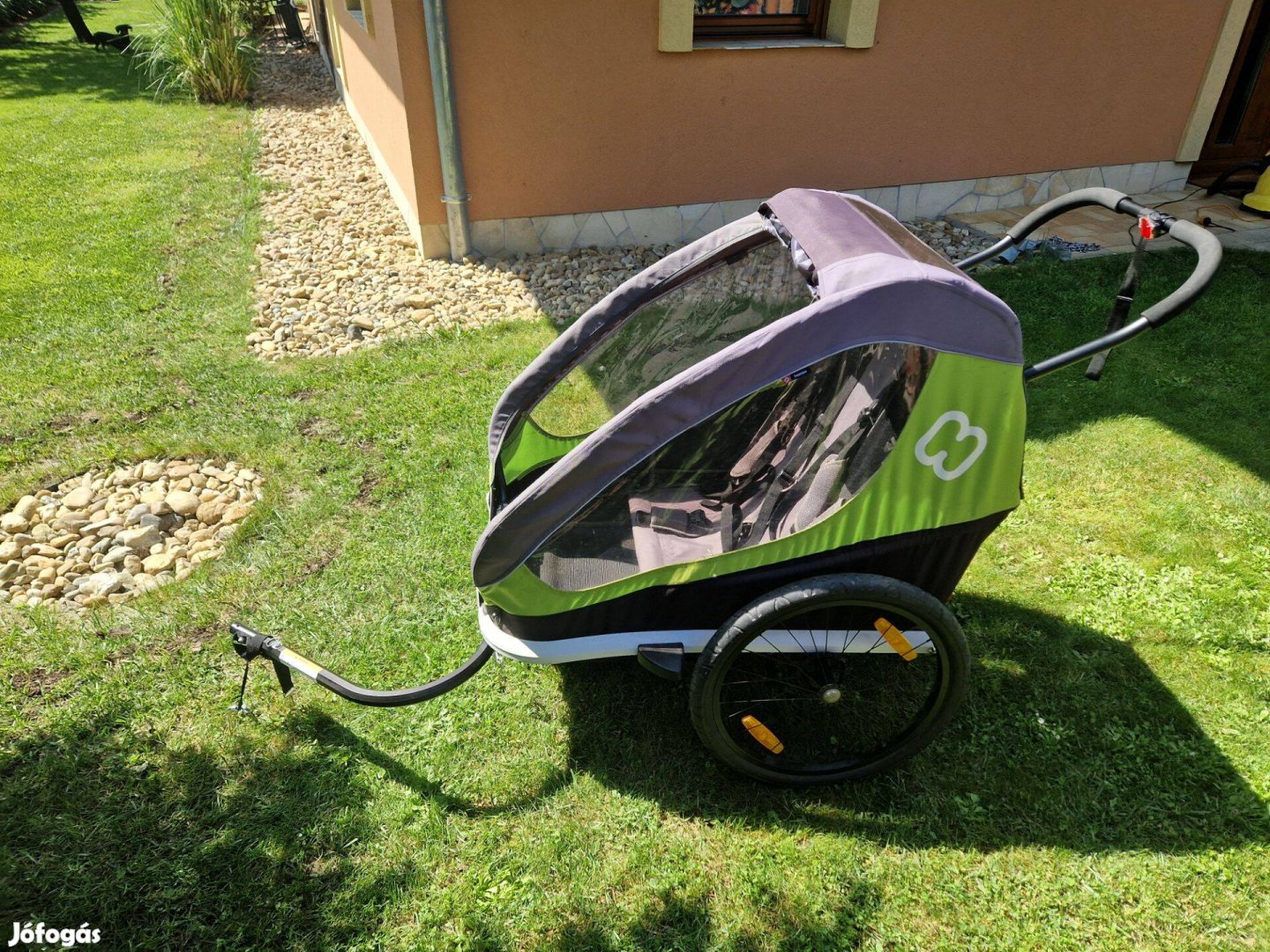 Hamax twin traveller kétszemélyes biciklis utánfutó