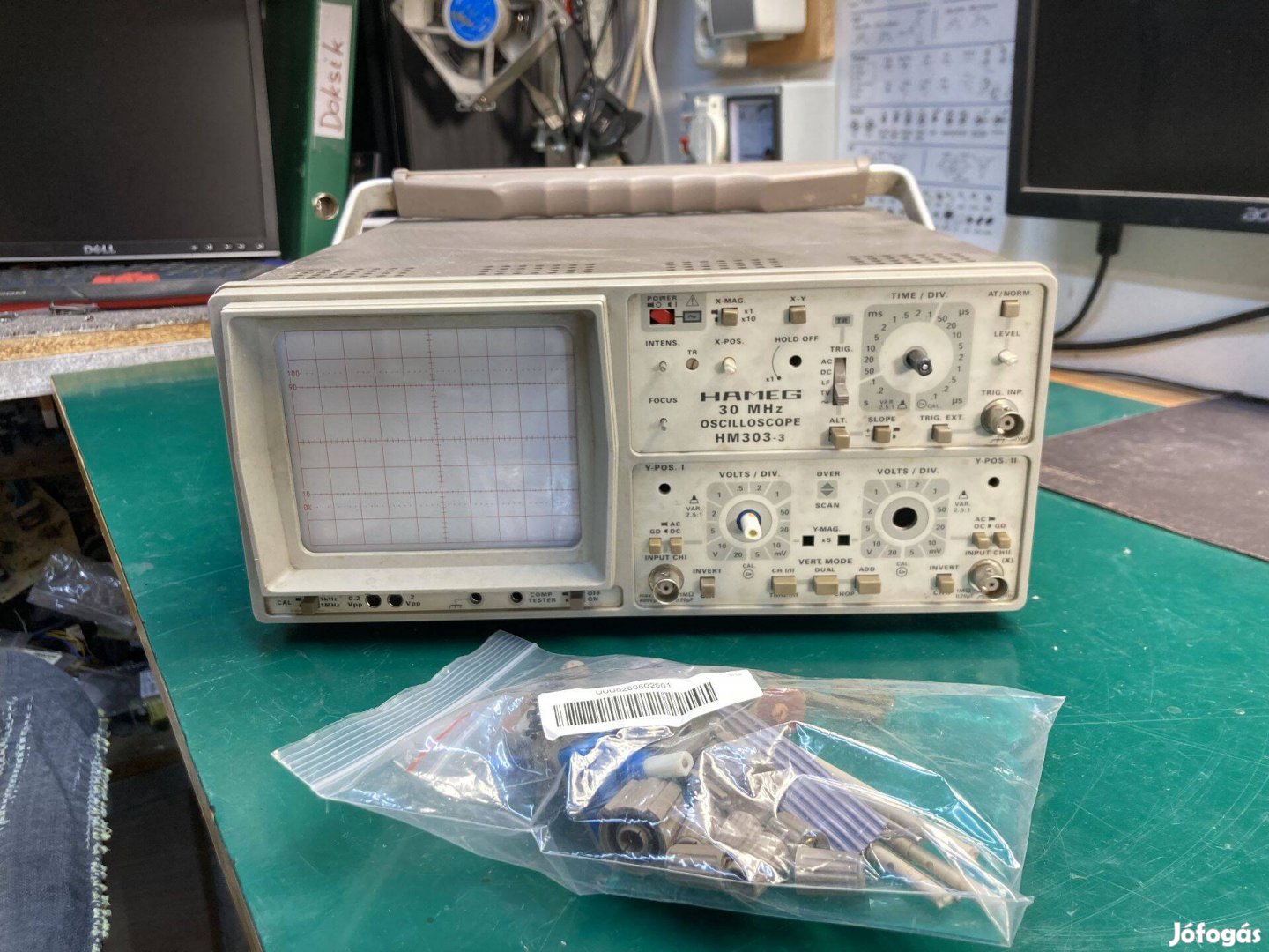 Hameg 303-3 hibás, hiányos oszcilloszkóp