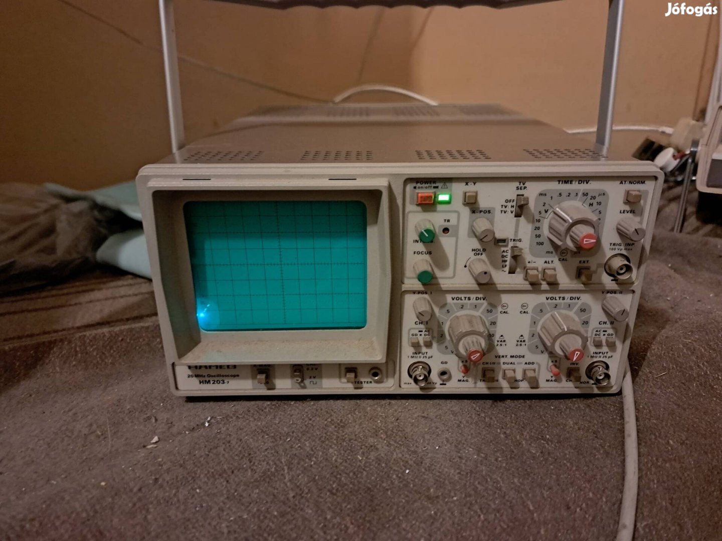 Hameg HM203 20MHz-es oszcilloszkóp
