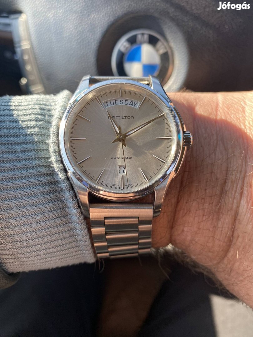 Hamilton Jazzmaster Silver Dial Automatic Daydate Férfi Óra 