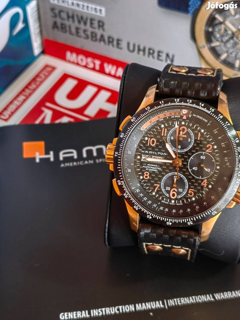 Hamilton Khaki Aviation X-Wind Automata Chrono teljes szett + Új Szíj