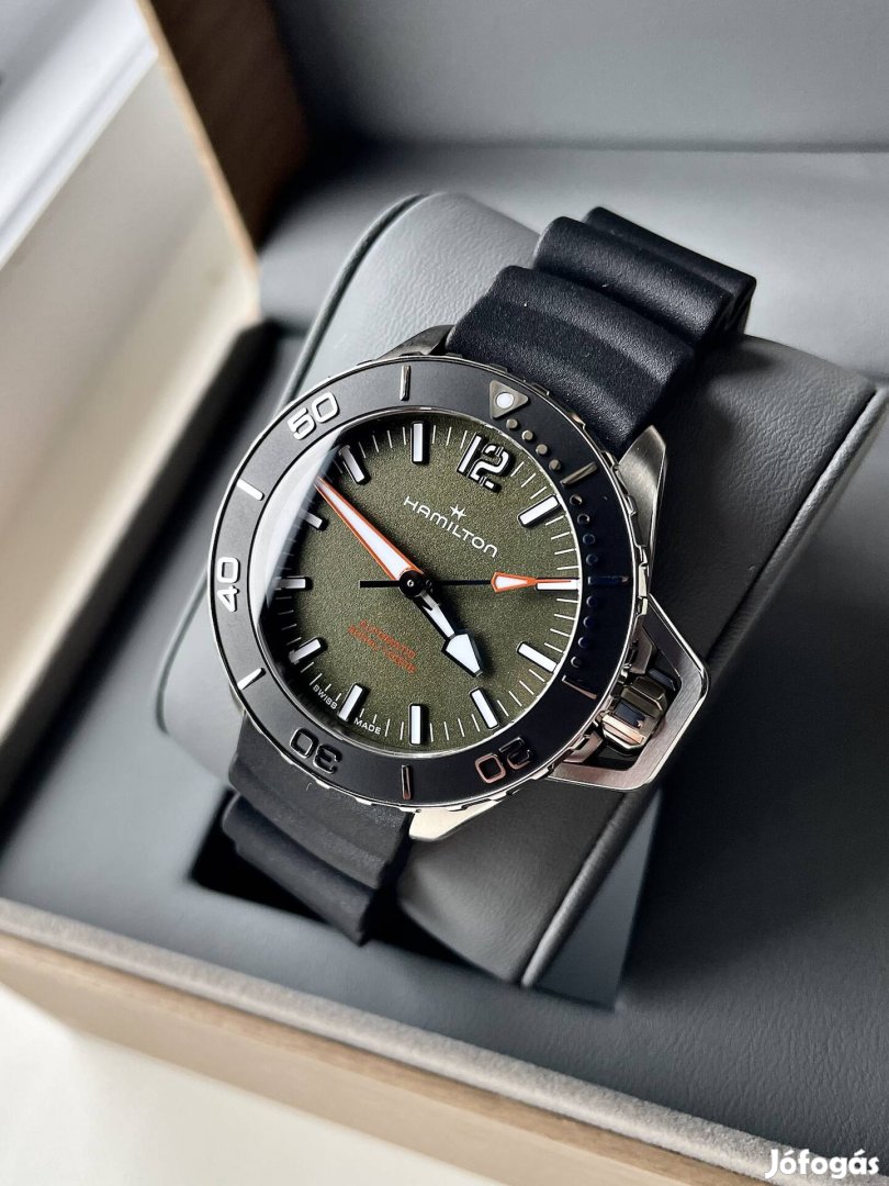 Hamilton Khaki Navy Frogman új,garanciás,Black strap