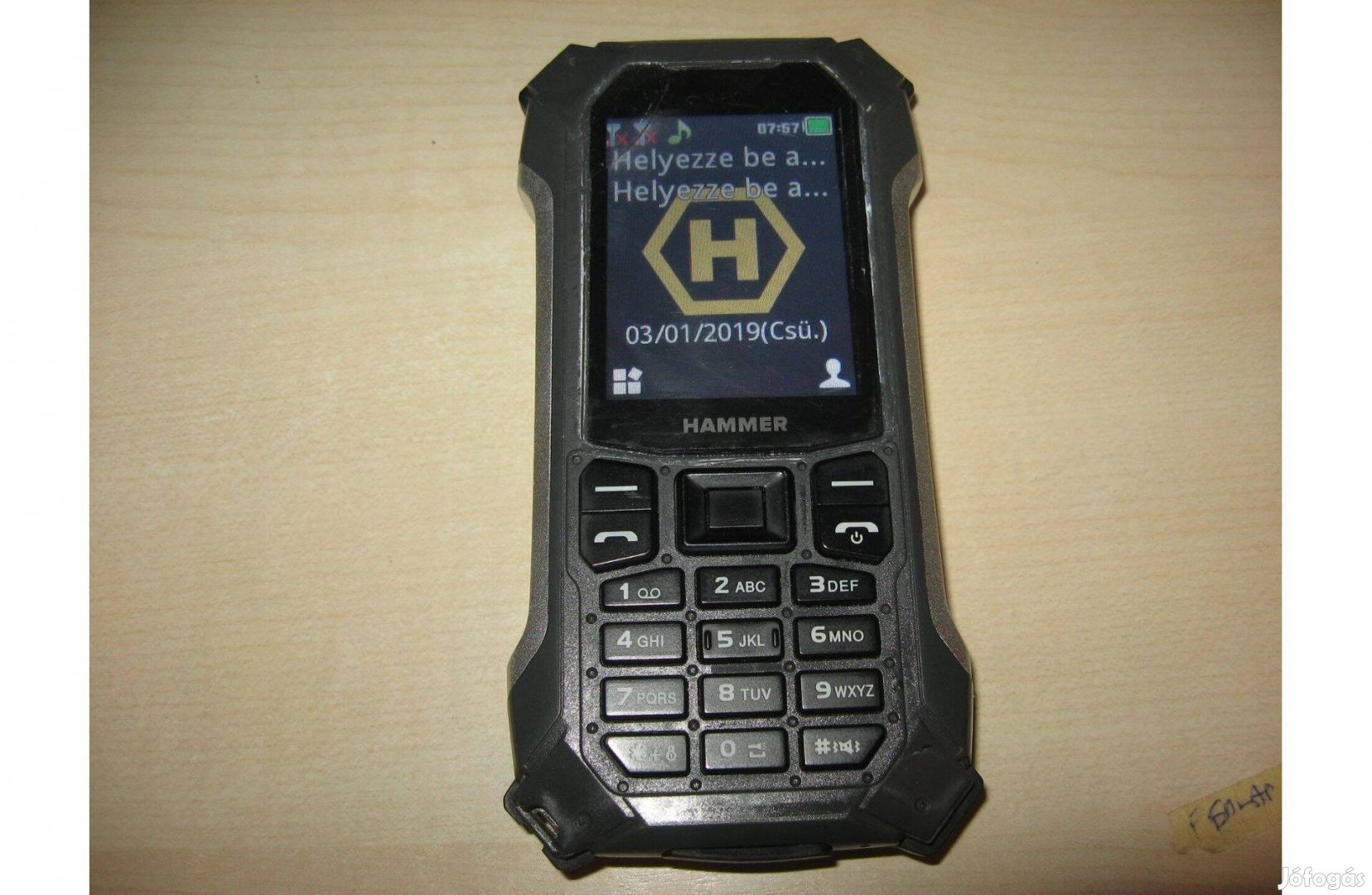 Hammer Patriot+ Dualsim Mobil Telefon Strapatelefon IP68 Munkástelefon