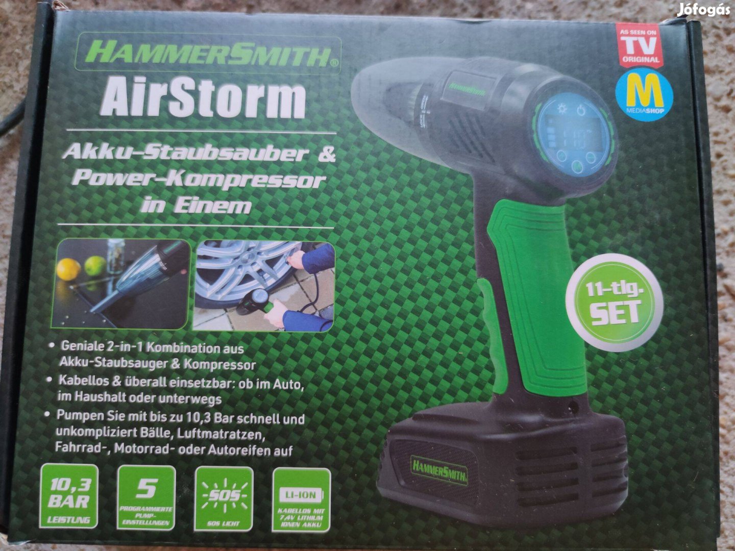 Hammersmith Air Storm Akkumulátoros Porszívó és Kompresszor