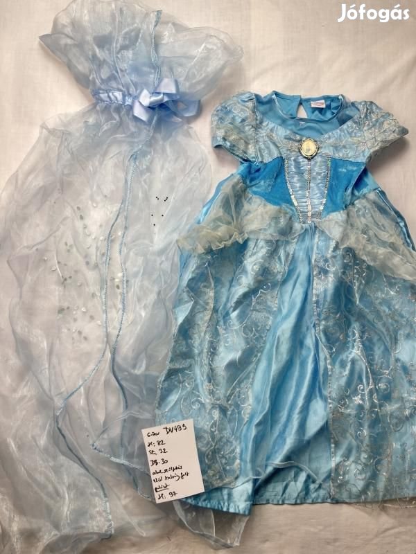 Hamupipőke jelmez, hercegnő jelmez DV499