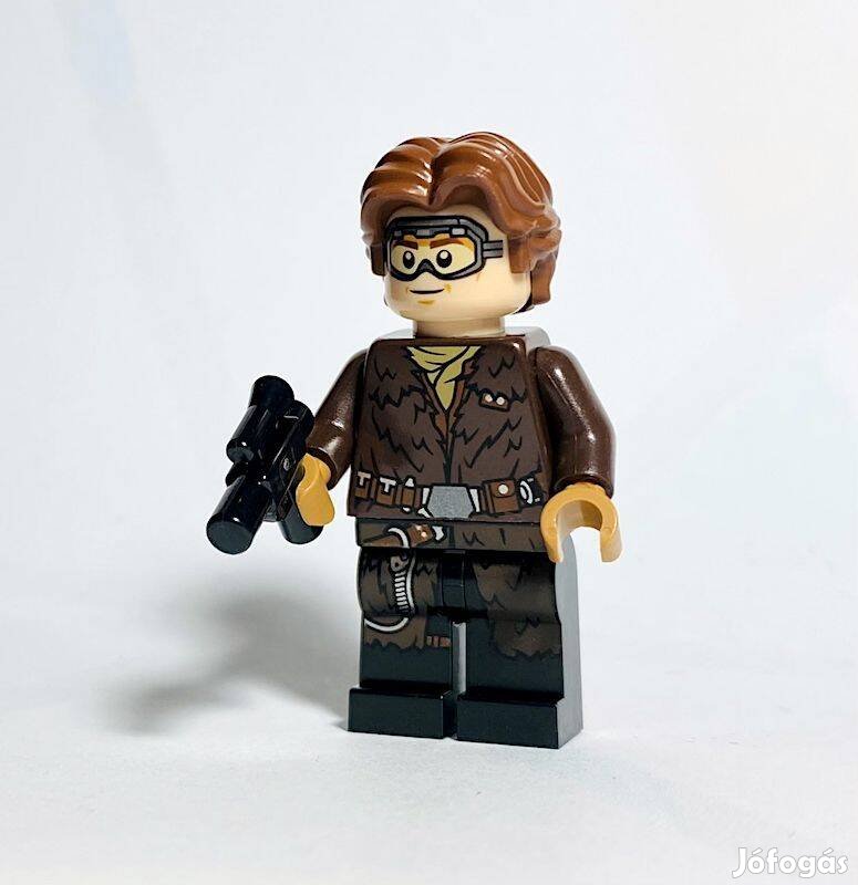 Han Solo Eredeti LEGO minifigura - Védőszemüveges - Star Wars - Új