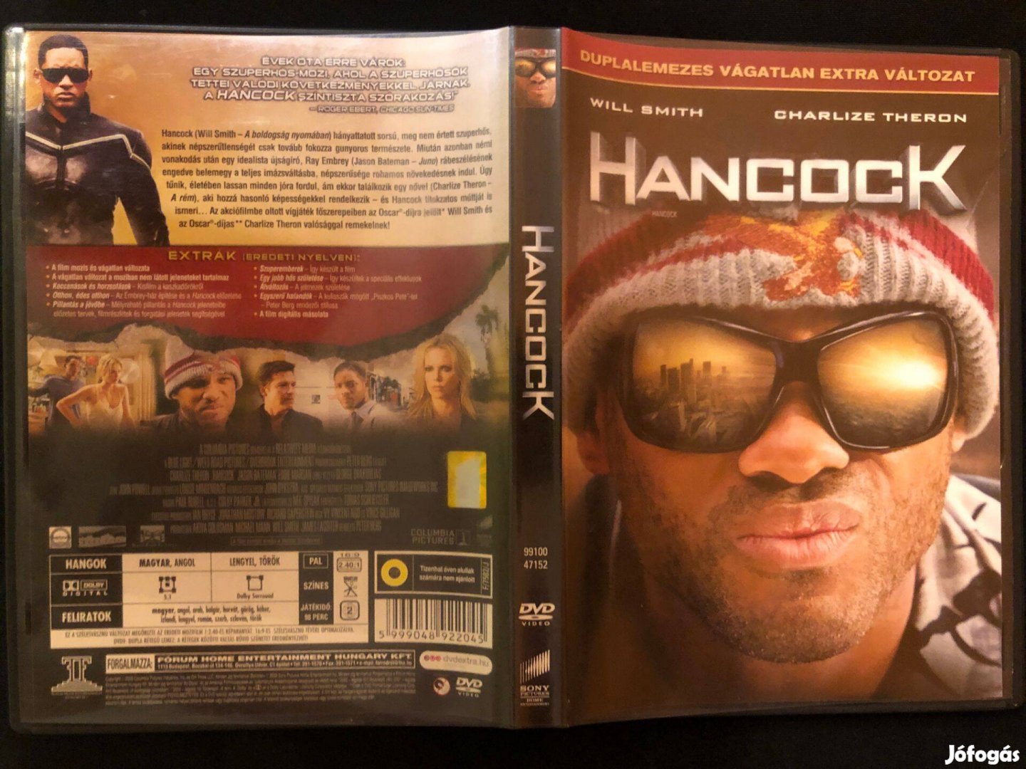 Hancock DVD (karcmentes, duplalemezes vágatlan változat, Will Smith)