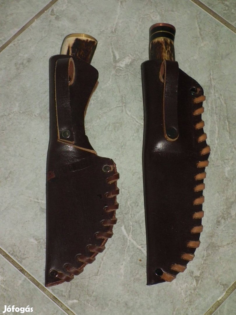 Hand made új egyedi vadászkés kés párban