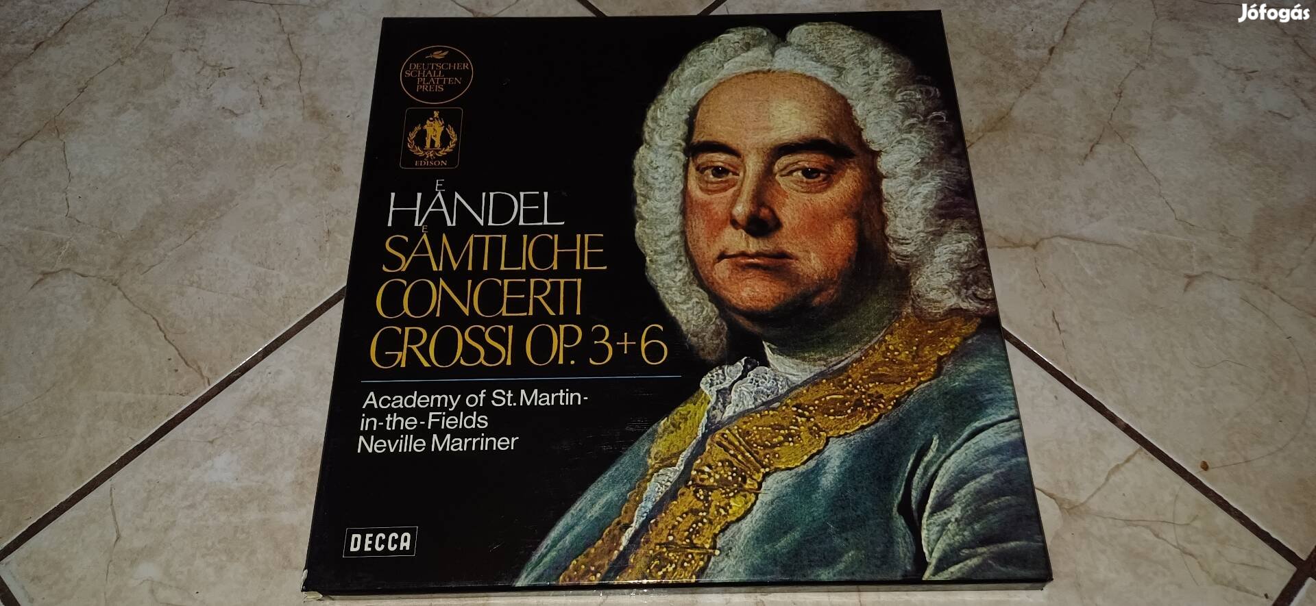 Handel 4db bakelit lemez album