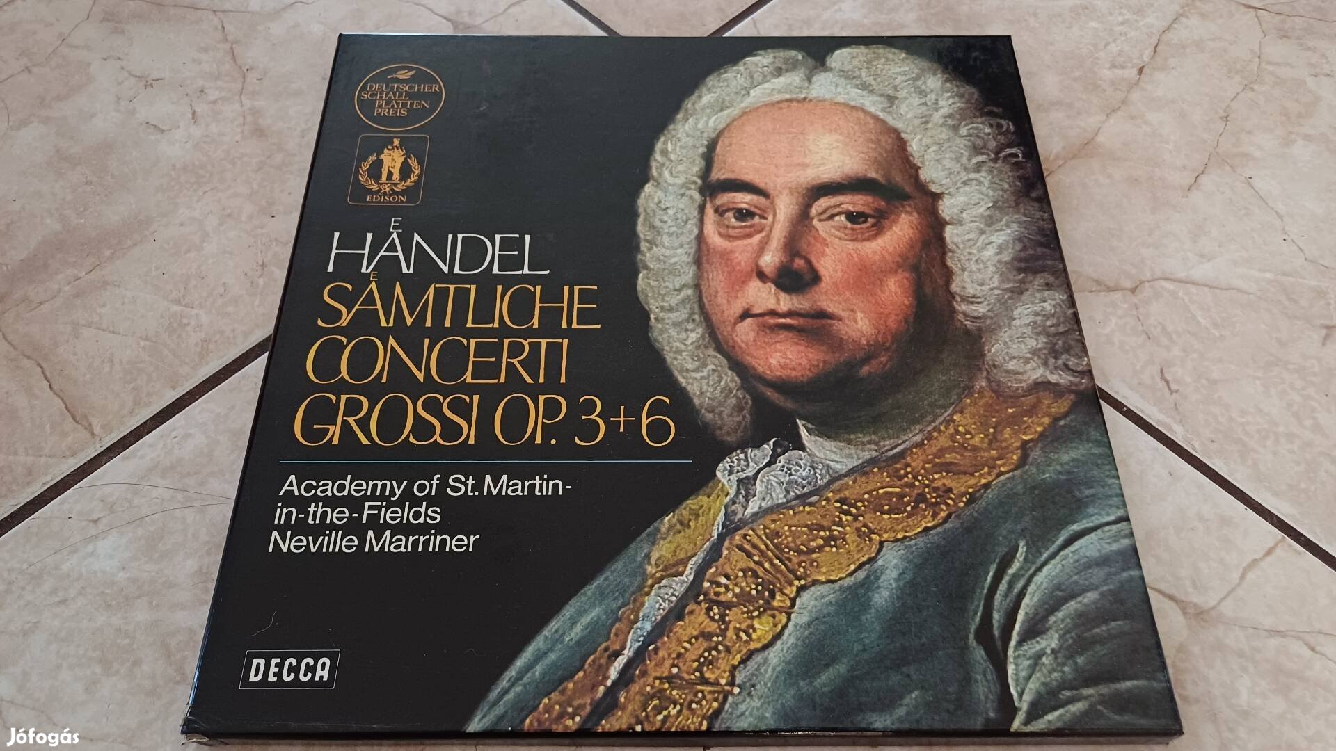 Handel Marriner 4lp bakelit hanglemez box