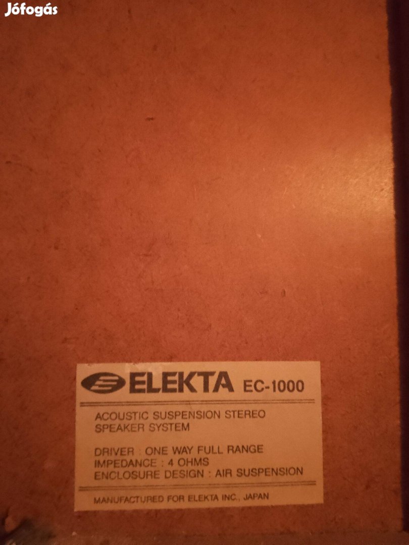 Hanfal pár.Japán.Elekta EC 1000