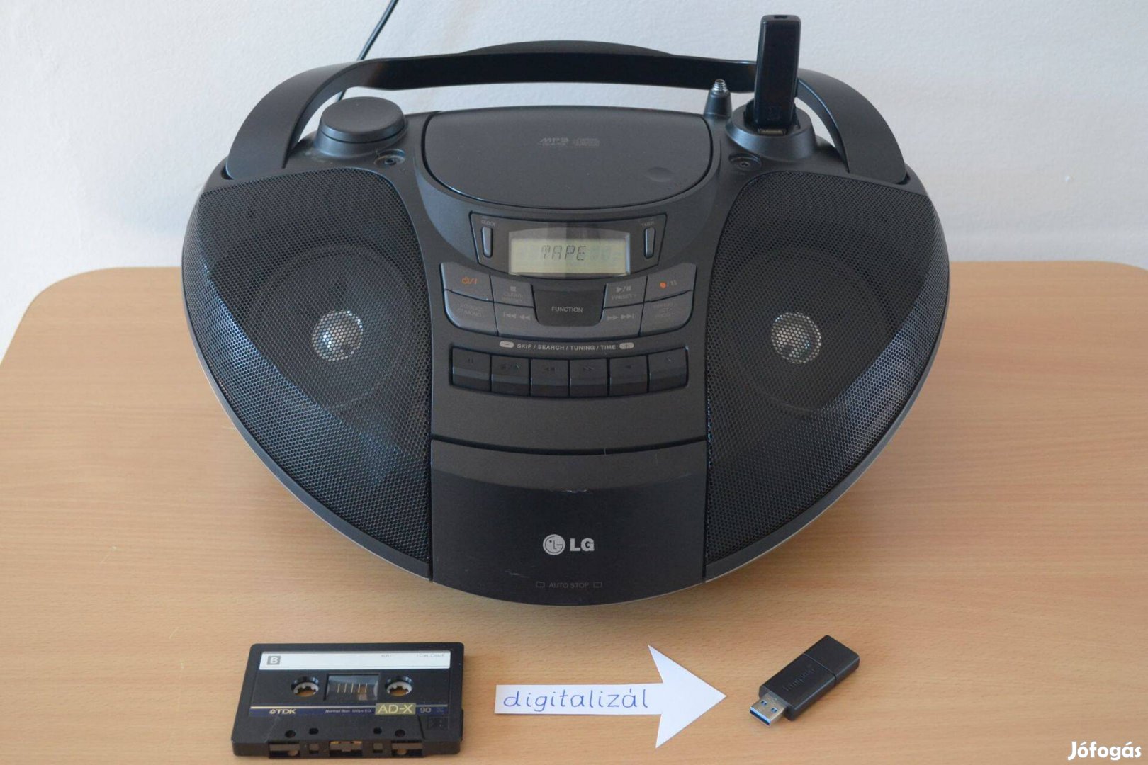 Hang digitalizáló felvétel USB-re PC nélkül, rádió, CD, mp3 lejátszó