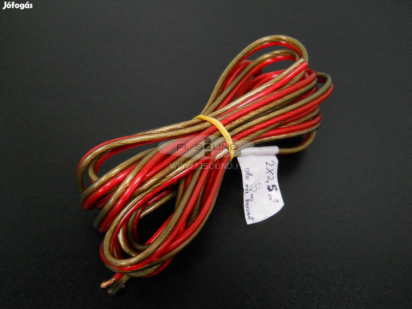Hangfal kábel alumínium réz bevonattal ,2x2,5 mm2 ,5 méteres