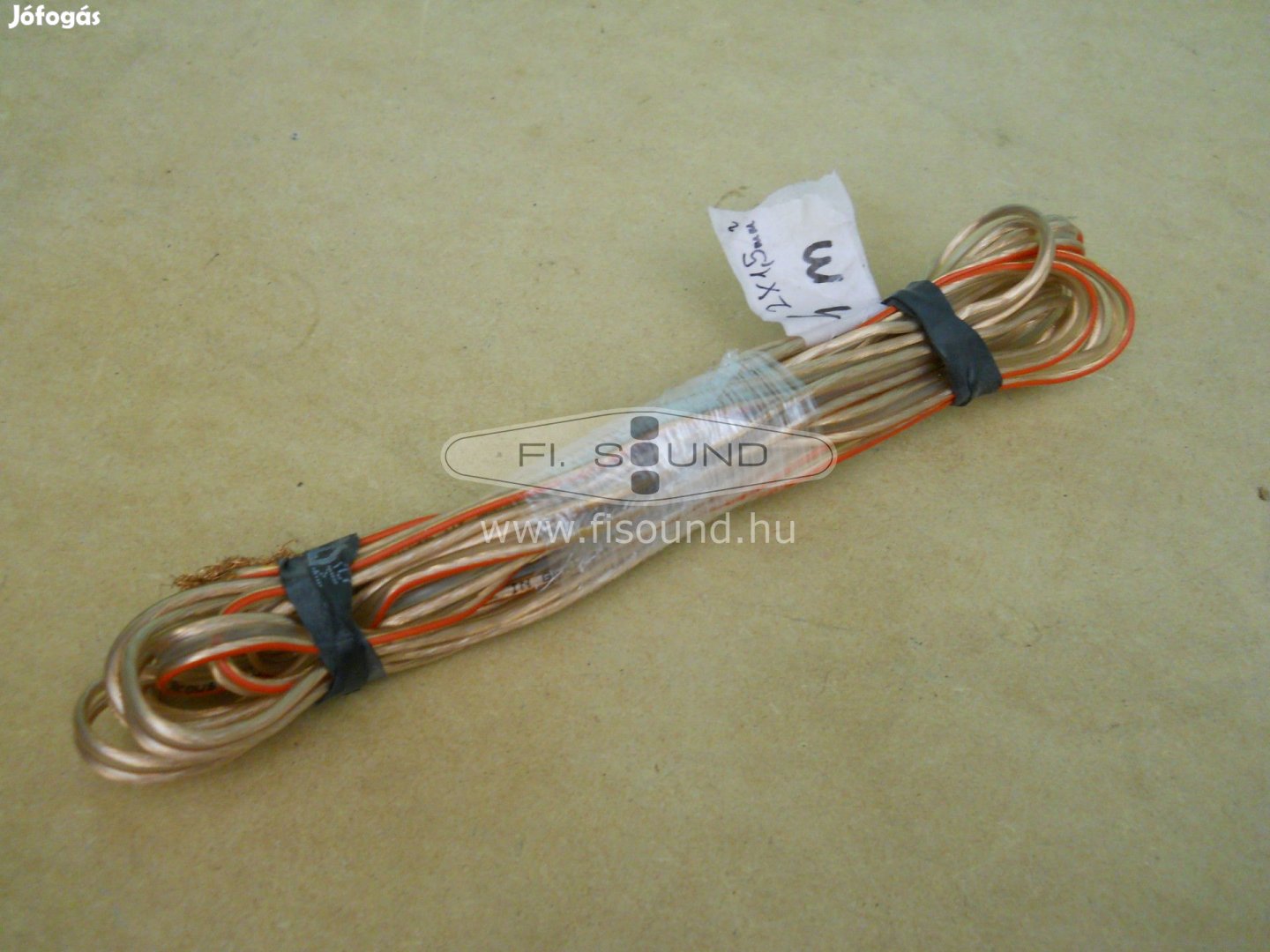 Hangfal kábel réz 2x1,5 mm2 , (3.)4 m-s
