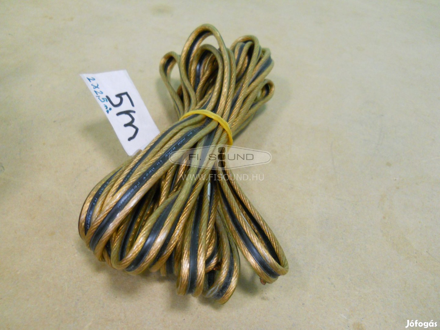 Hangfal kábel réz 2x2,5 mm2 , 5 m-s