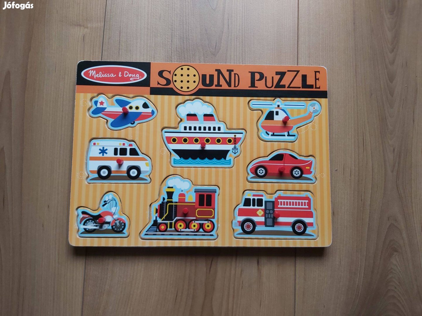 Hangos puzzle formaillesztő - járművek Melissa & Doug