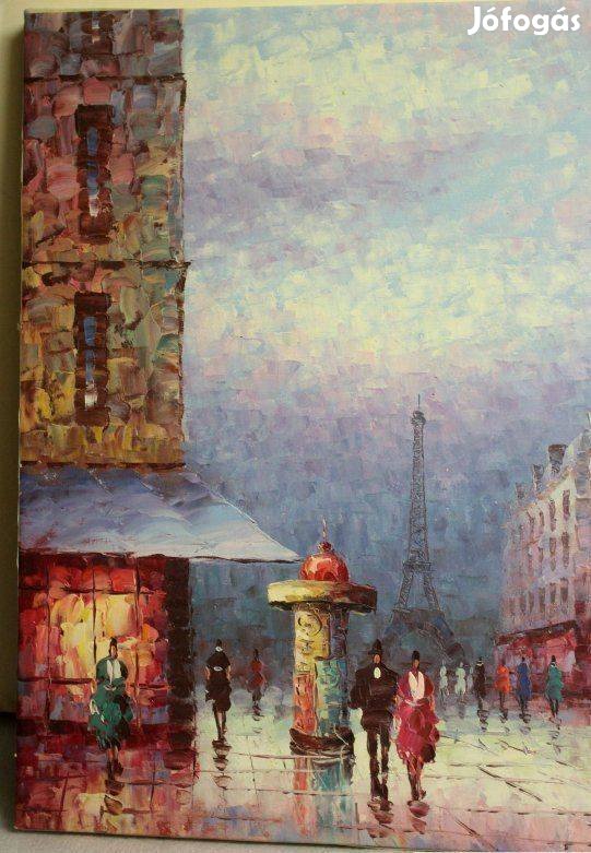 Hangulatos Párizs, exkluzív eredeti festmény
