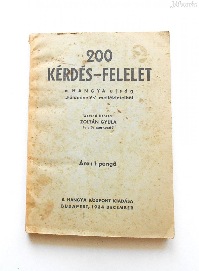 Hangya újság melléklet 1934