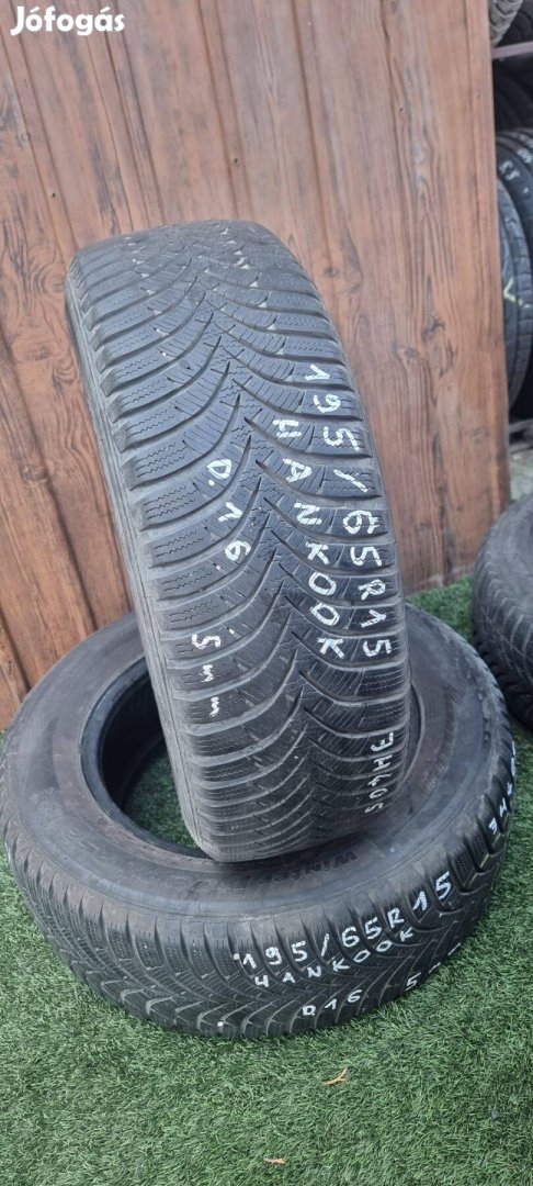 Hankook 195/65 R15 5mm 2016-os Téli Gumiabroncs 2db #405