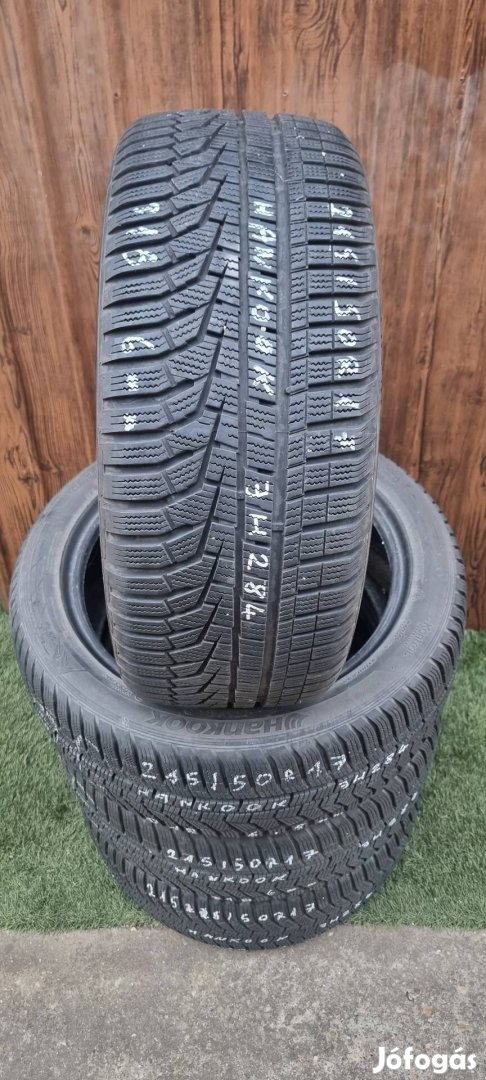 Hankook 215/50 R17 6mm 2018-as Téli Gumiabroncs 4db #284