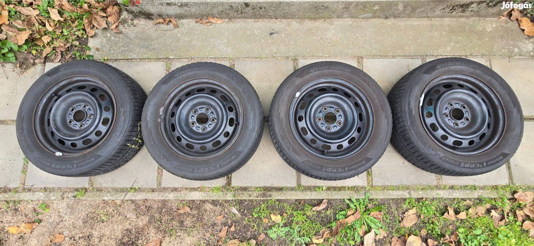 Hankook Winter i*cept evo2 téligumi 205/60 R16 + lemezfelni (4 db)