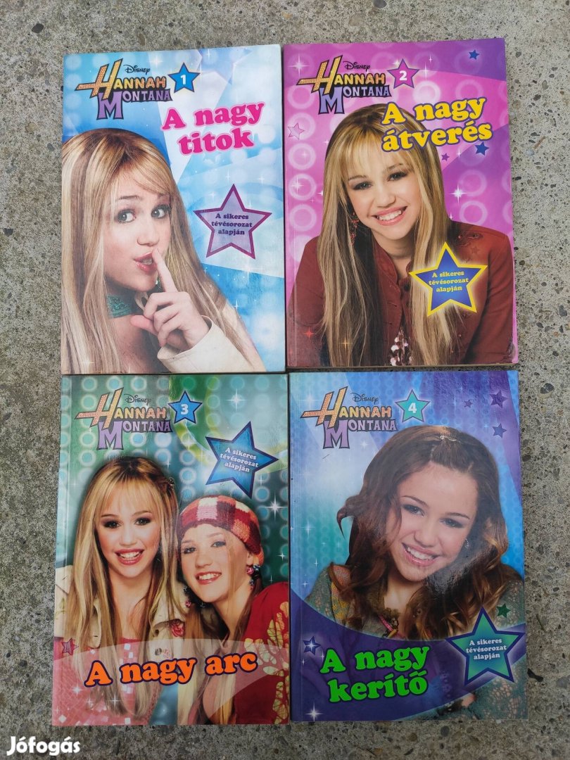 Hannah Montana könyvek 4 darab 