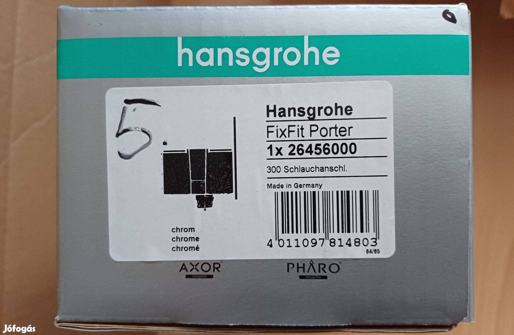 Hansgrohe Fixfit 300 beépített zuhanytartóval króm 26456000 Eladó!