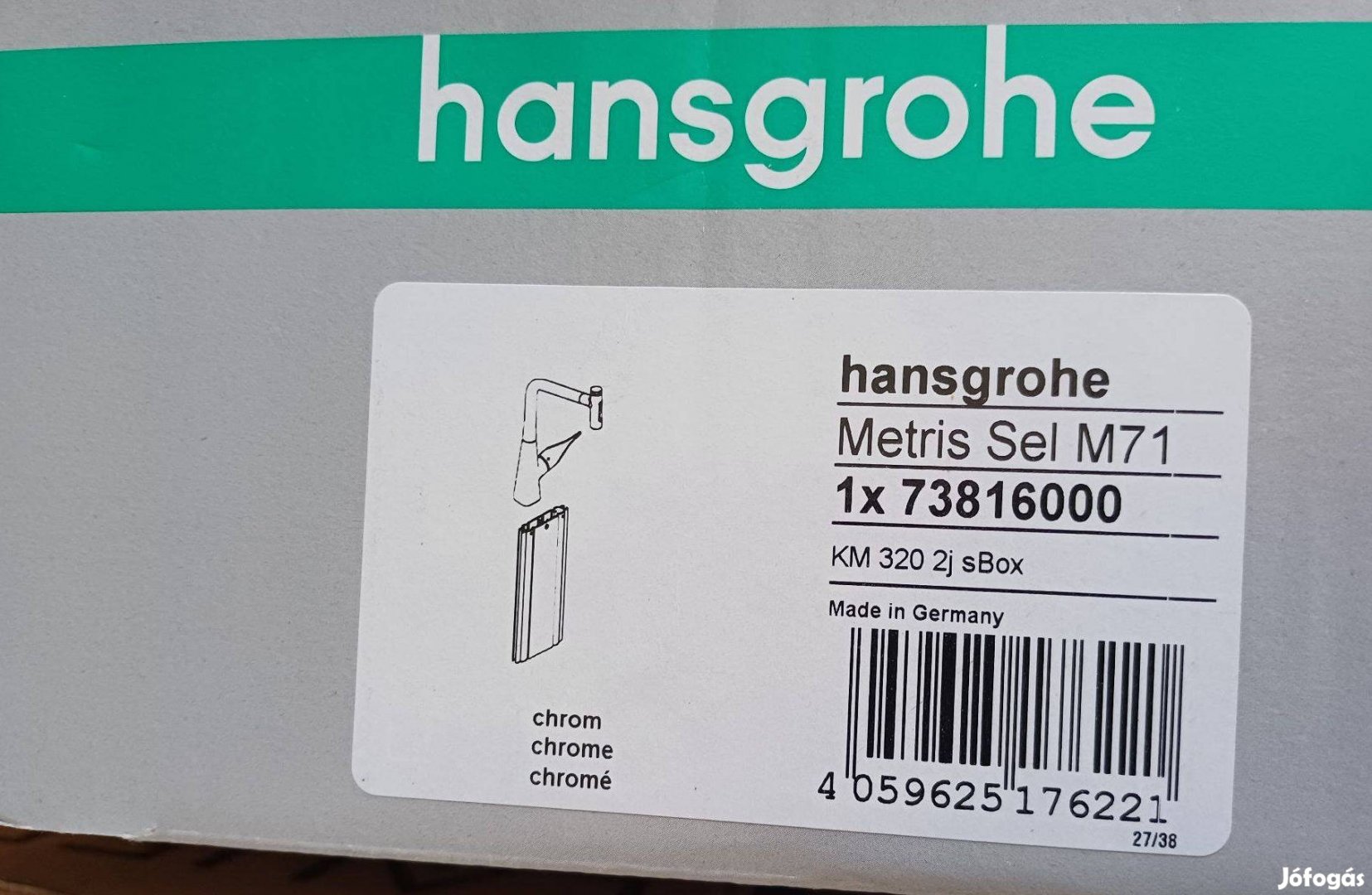Hansgrohe Metrisselect 73816000 konyhai csaptelep kihúzható