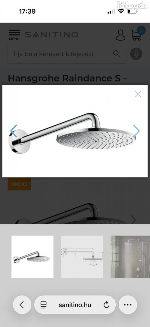 Hansgrohe Raindance s 240, krómozott 27607000