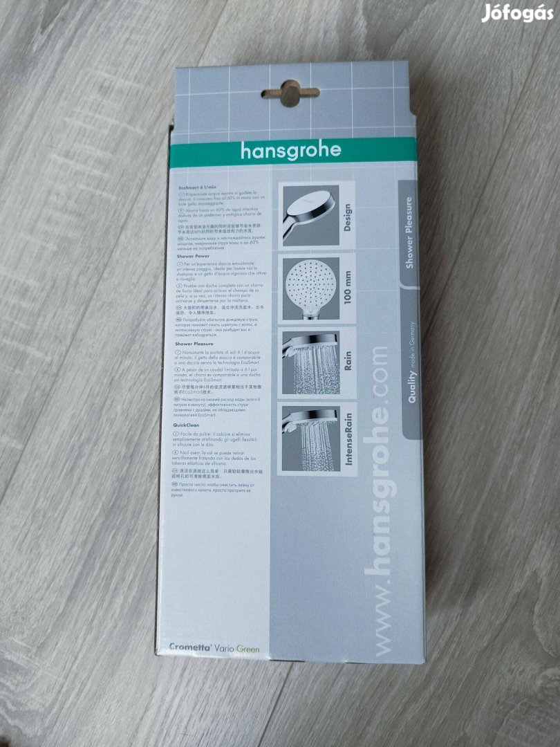 Hansgrohe zuhany fej crometa vario green fehér