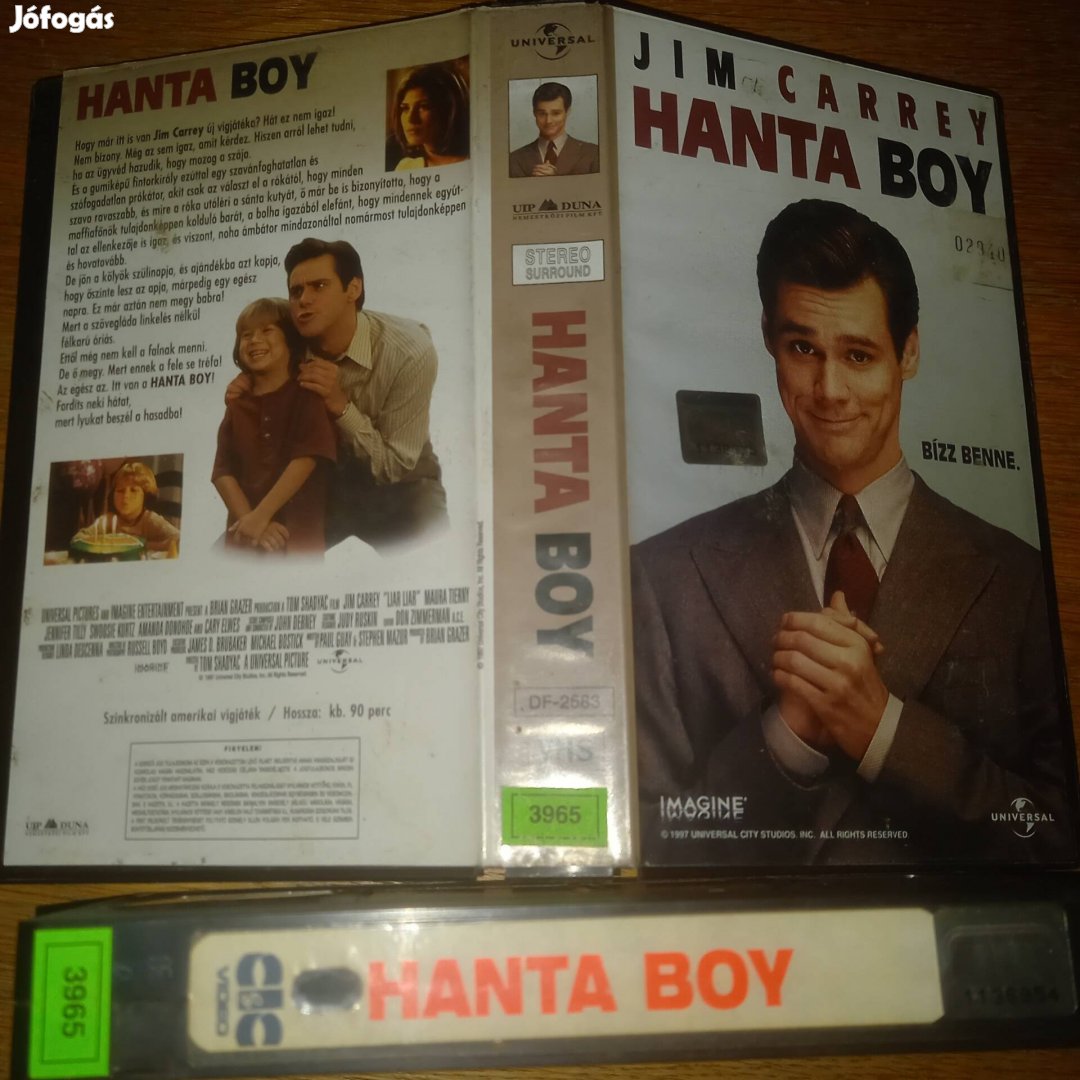 Hanta boy - vígjáték vhs - Jim Carrey