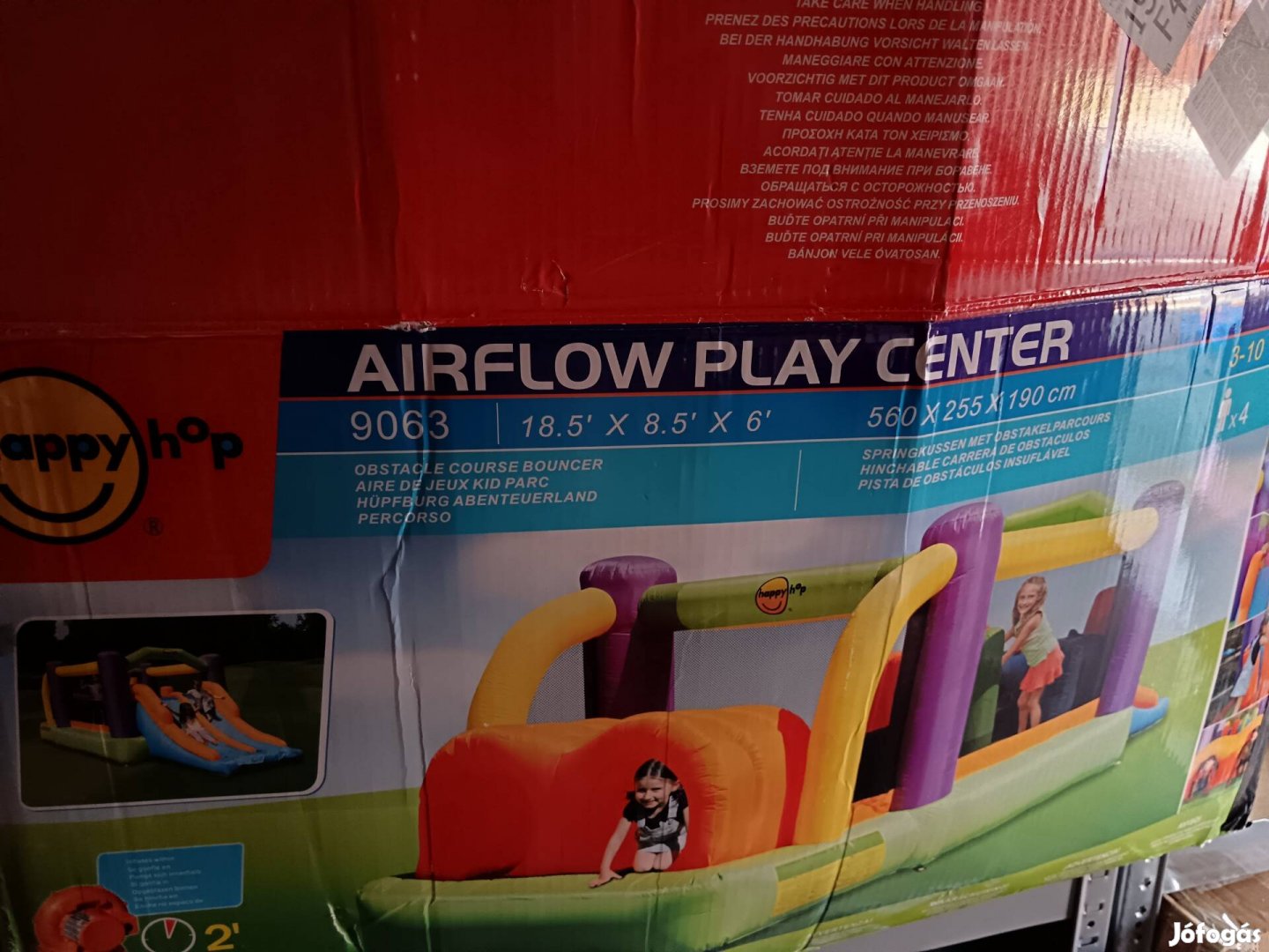 Happy hop ugrálóvárlégvár dupla csúszdás