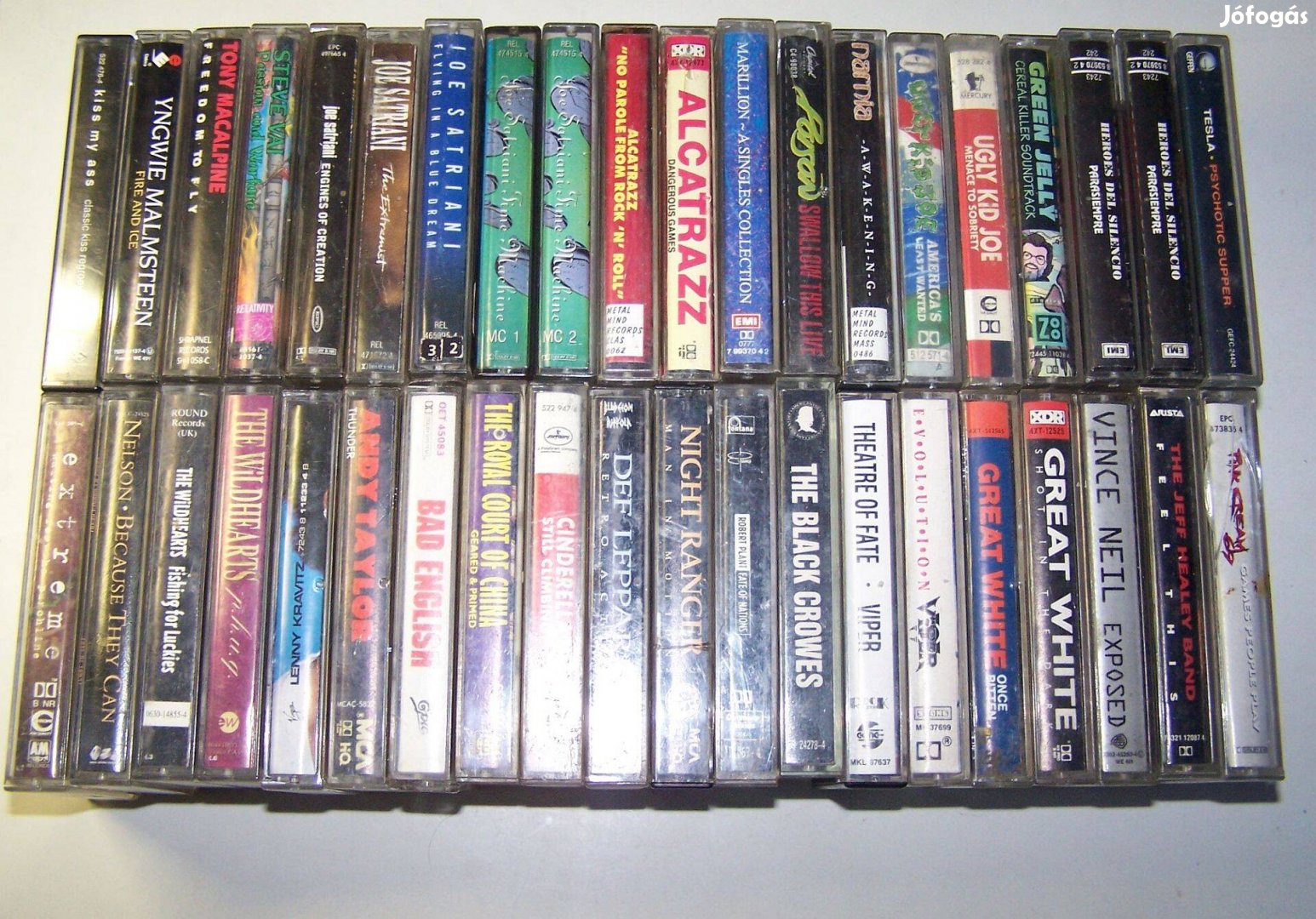 Hard rock-metal kazetta-pakk pl. Alcatrazz, Cinderella, Joe