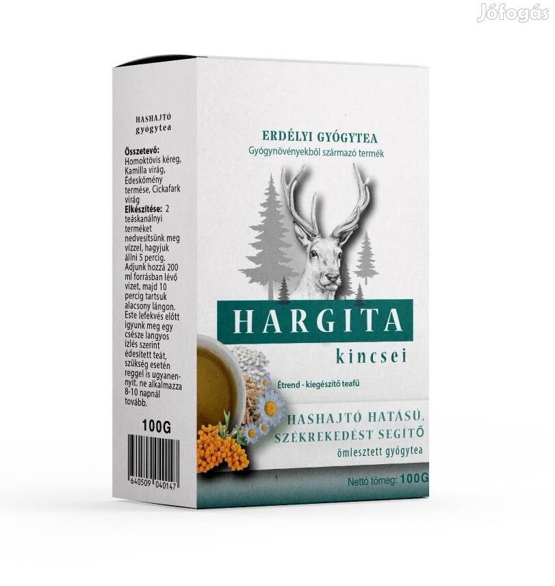 Hargita Kincsei Hashajtó Hatású, Székrekedést segítő, gyógytea Erdély 